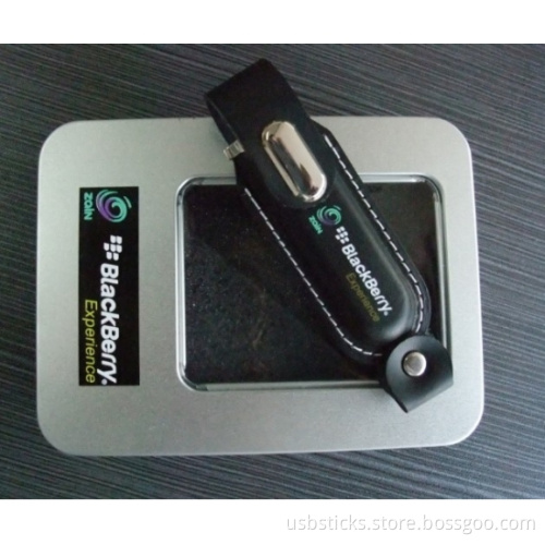 blackberry leather usb flash drive